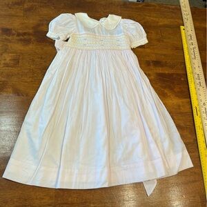 Vintage Strasburg by Sheree Aust pink smocked heirloom dress size 3 100% cotton